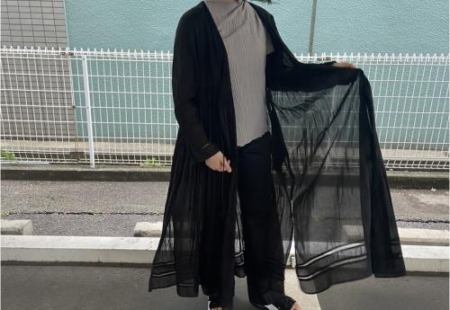 カシュクールコットン２WAYロングカーディガンのレディース