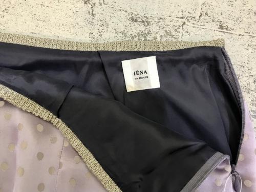 イエナのサテンドットニットコンビスカート