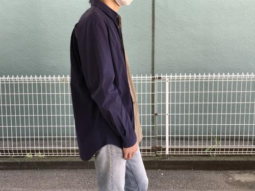 コムデギャルソンシャツのバイカラーシャツ