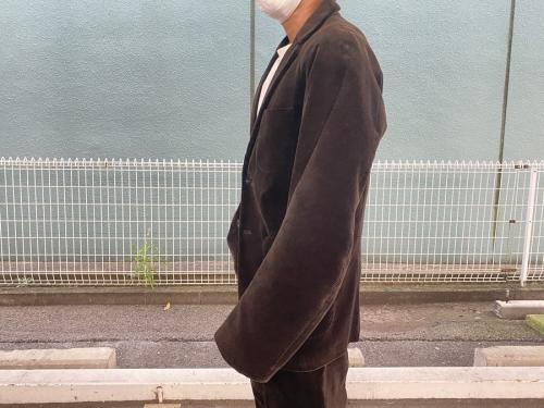 セットアップのコーデュロイ