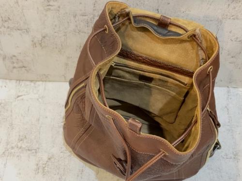 トーンオイルヌメソフトバックパックのメンズ