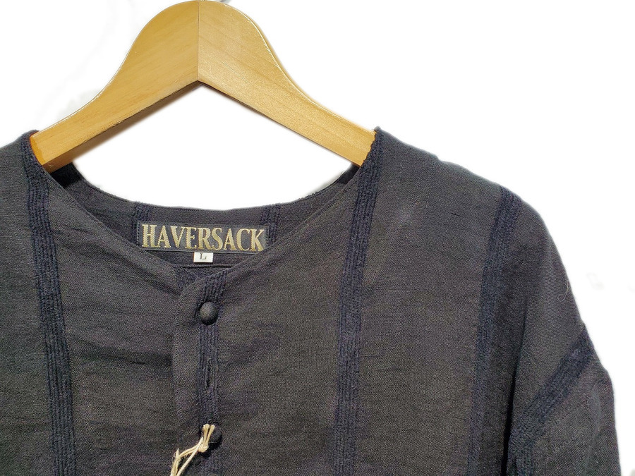 店内商品がすべてレジにて半額！！ HAVERSACK/ハバーサック】リネンシェニールストライプシャツ トップス