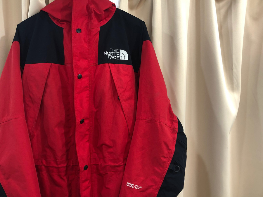 ノースフェイス 日本製 NP-2192 マウンテンパーカー M レッド×ブラック THE NORTH FACE マウンテンガイドジャケット メンズ   【230912】