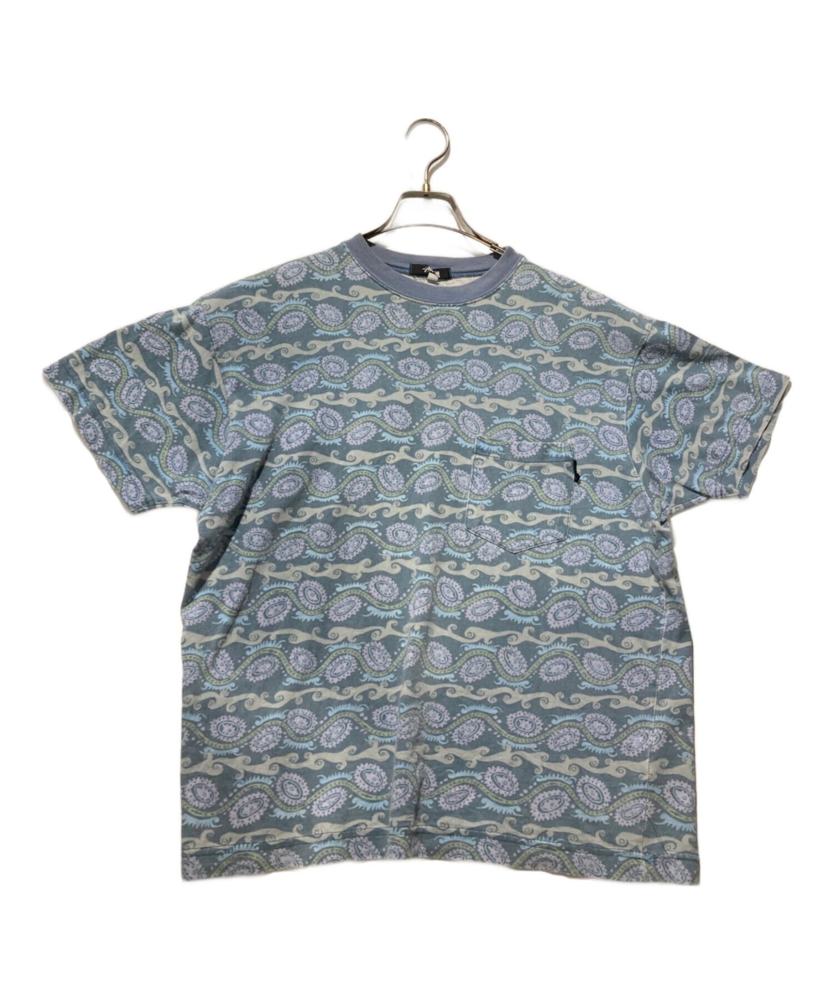 80s stussy 総柄シャツ stussy / ステューシー】80'S 総柄Tシャツ | オールドステューシーの