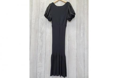 マーキュリーデュオの異素材バルーンニットワンピース