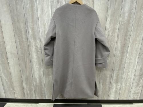 アンゴラノーカラーコート