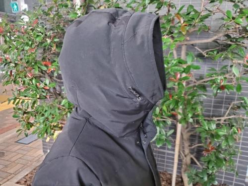 タッサーロングダウンコートのFREDY&GLOSTER