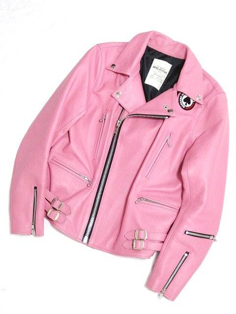 【70〜80's】 【vintage】 ピンク レザージャケット　パンク レトロ 中古・古着通販】HELL CAT PUNKS (ヘルキャットパンクス) カウレザー