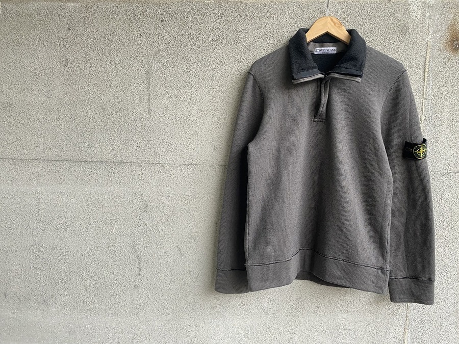 STONE ISLAND ZIP SWEAT ジップ　スウェット　ブラック S