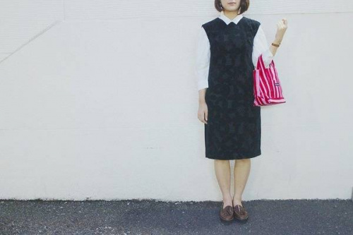 ミナペルホネンのleafドレス