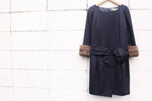 リボンのワンピース