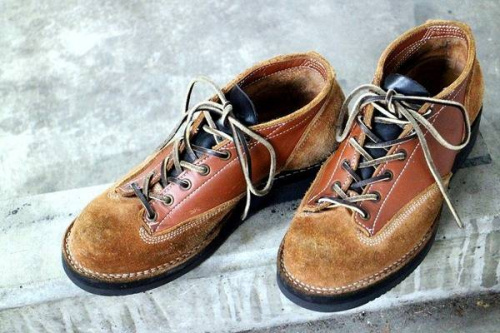 スウェードブーツのアメカジ