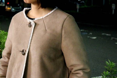 レイビームスのムートンコート