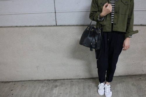 巾着のショルダー