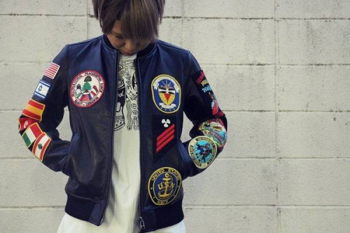 AVIREXのレザージャケット