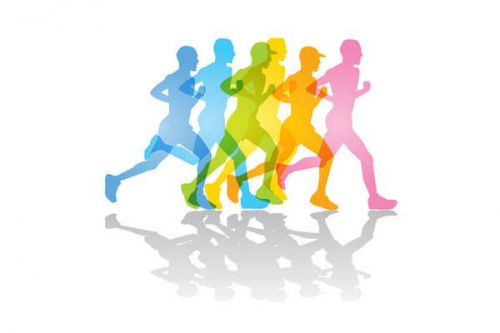 スポーツのランニングシューズ