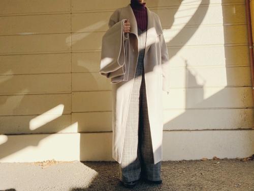 ダブルフェイスストールコート　レディースの古着　買取　町田　成瀬　SNS