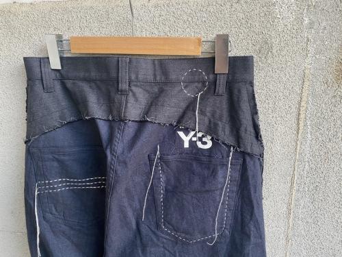 ワイスリーの18SS ヘリンボーンサルエルテーパードパンツ