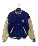 NIKE スタジャン ジャガーズ　Ｍ　カナダ製 レザー　90年代　NFL 激レア NIKE / ナイキ】袖レザースタジャン | 90年代の空気感を纏うカナダ製