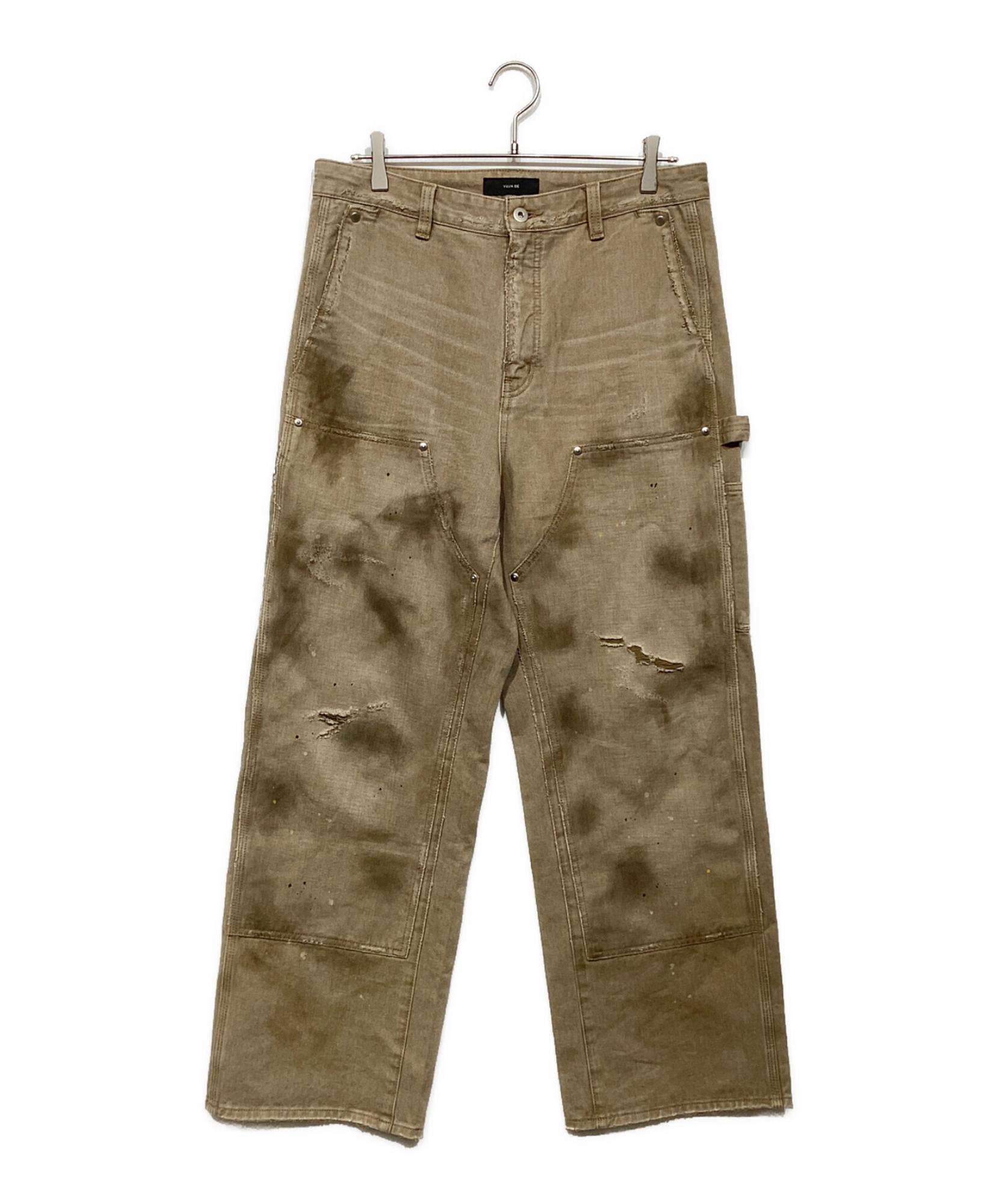 Vuja De / ヴジャデ】GUNTHER DESTROYED DOUBLE-KNEE PANTS