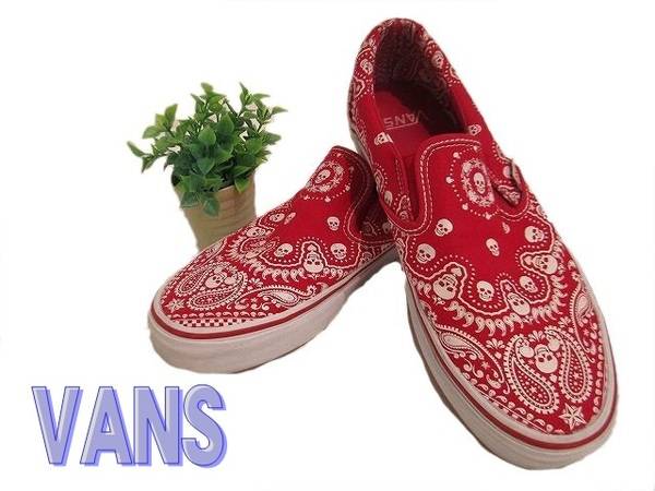 アメリカ産！VANSのスカル柄スリッポンです♪[2014.08.02発行]｜トレ