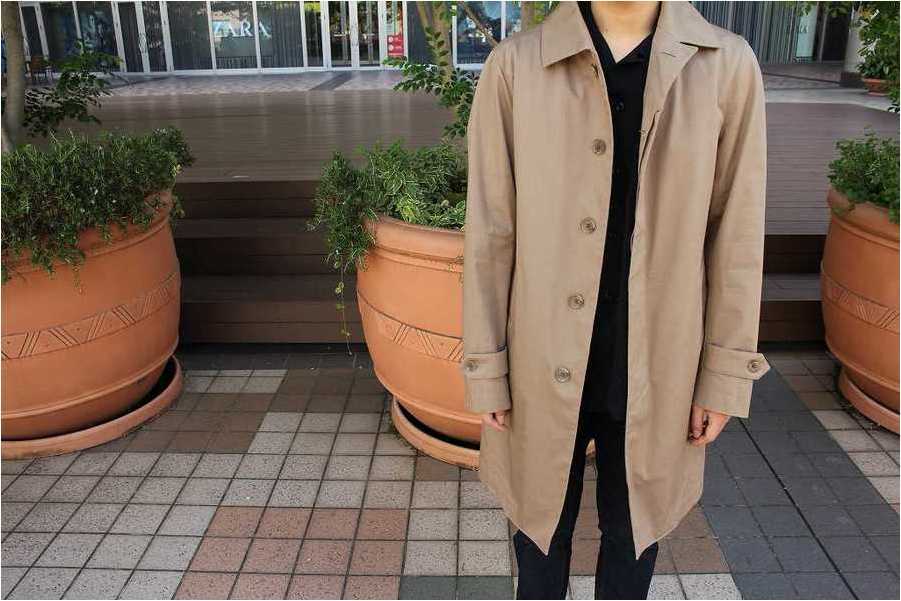 シップスLORO PIANA STORMSYSTEM コットンステンカラーコート