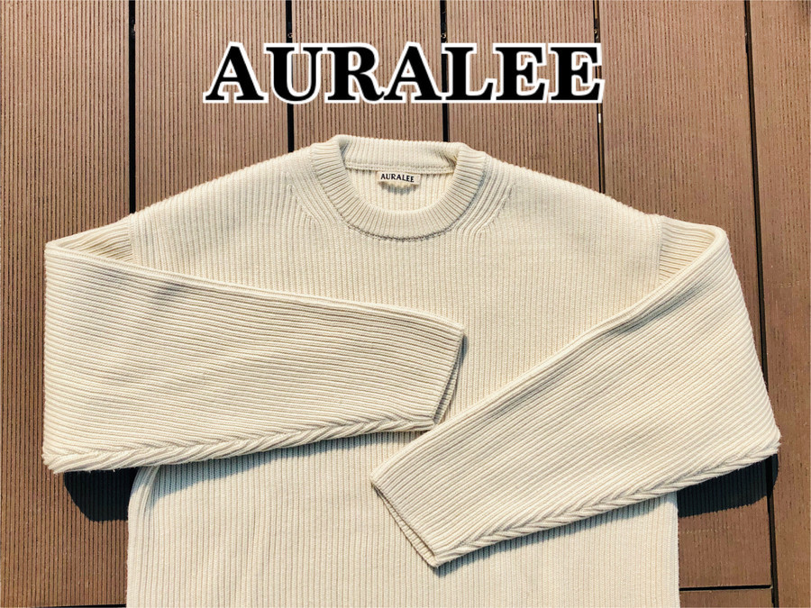 AURALEE/オーラリー】SUPER FINE WOOL RIB KNIT BIG P/O・A7AP02RK入荷