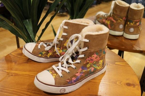 ムートンブーツの尼崎