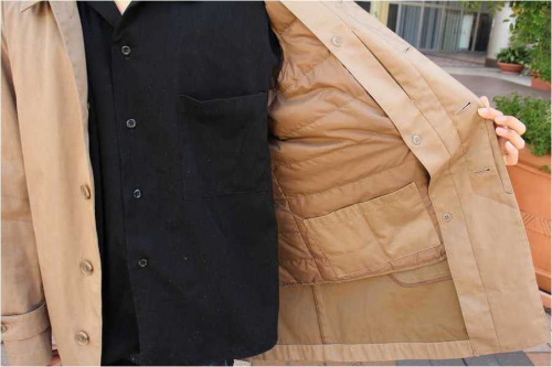 ステンカラーコートのコート