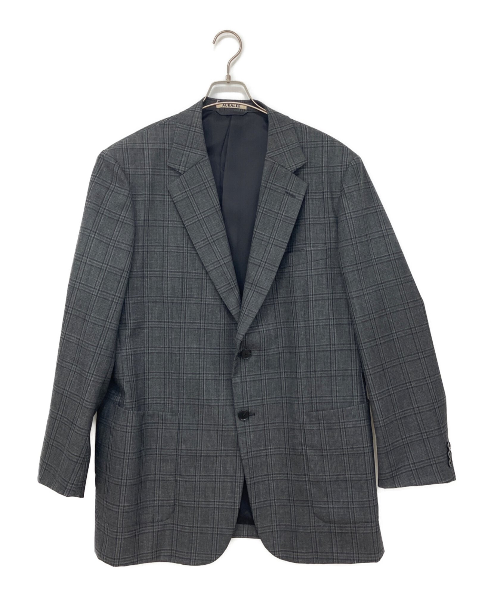 k*a様 AURALEE BLUEFACED WOOL CHECK SETUP AURALEE / オーラリー】BLUEFACED WOOL CHECK JACKET|上質な素材感と