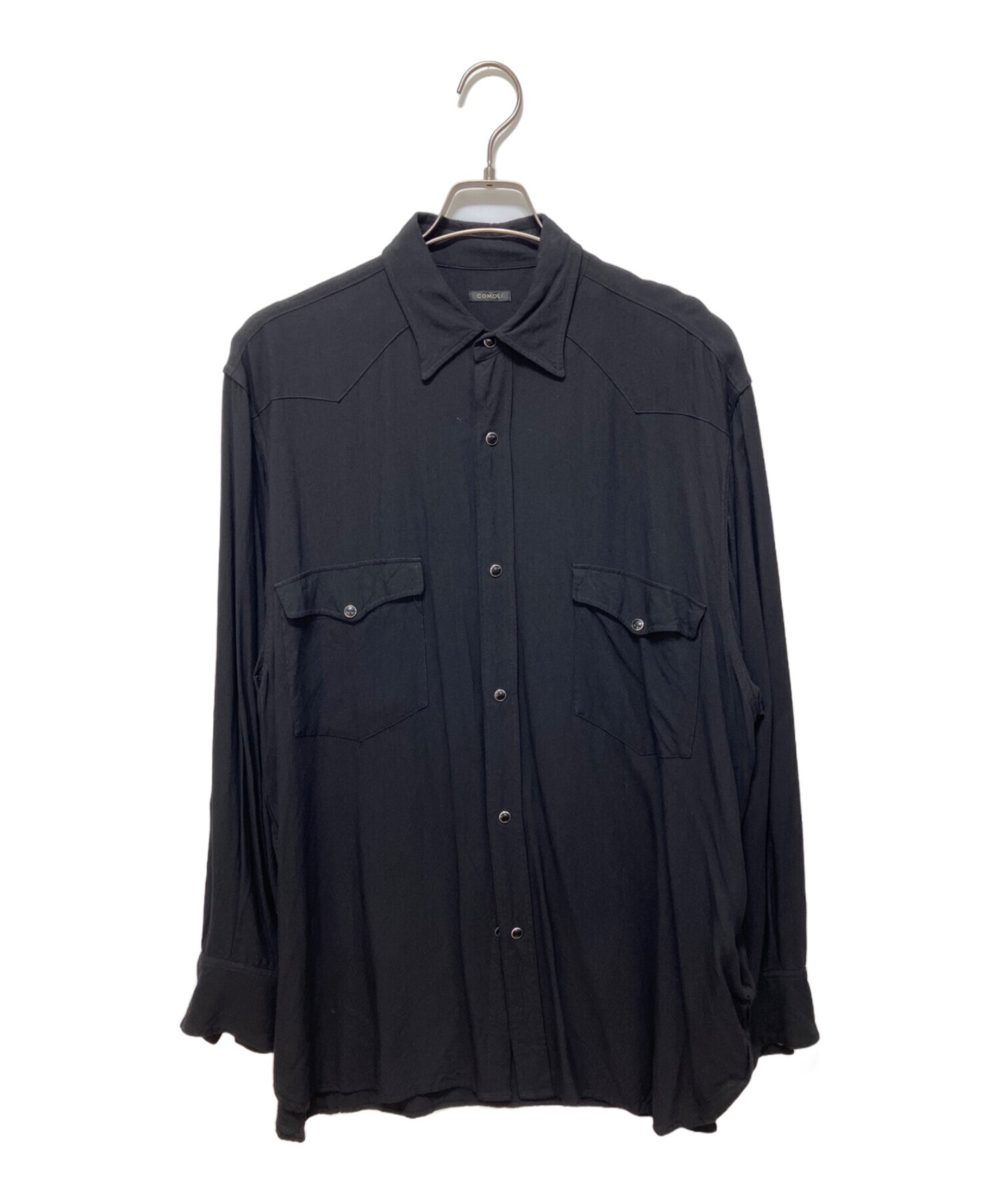 SIZE1 25SS COMOLI レーヨン ウエスタンシャツ 上質な日常着】COMOLI（コモリ）の名作「レーヨン ウエスタンシャツ