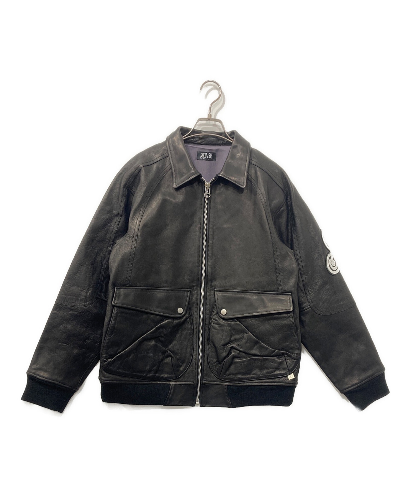 FAF / エフエーエフ】BEADED LEATHER FLIGHT JACKET | 芸術的な手仕事 
