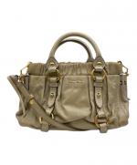MIU MIU / ミュウミュウ】VITELLO LUX 2WAY BAG | 深みのあるグリーン