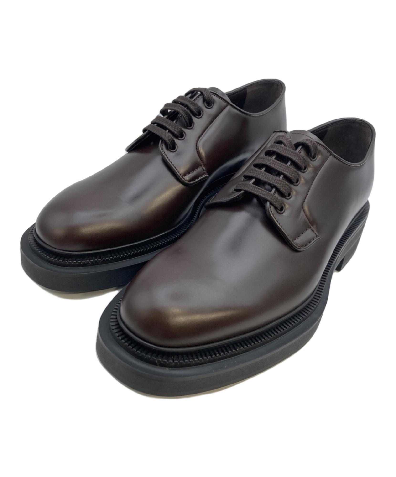 S*様 ブラッシュドレザー ダービーシューズ PRADA/プラダ】名作ブラッシュドレザー ダービーシューズ！大人メンズ