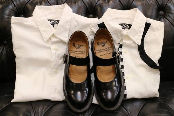 Dr.Martens×COMME des GARCONS》ワンストラップシューズなどレディース