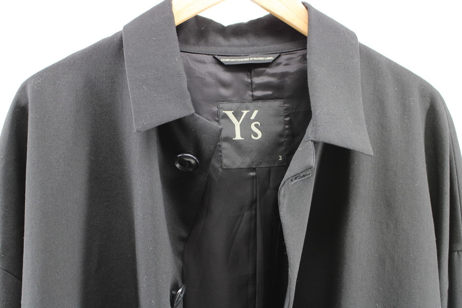 Y's ウールギャバジン コート2 Y's(ワイズ) 99AW Wool gabardine long