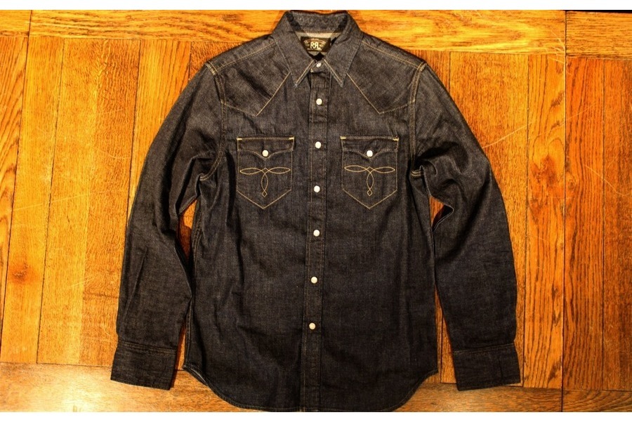 【MADE IN USA】RRL WESTERN DENIM SHIRTS