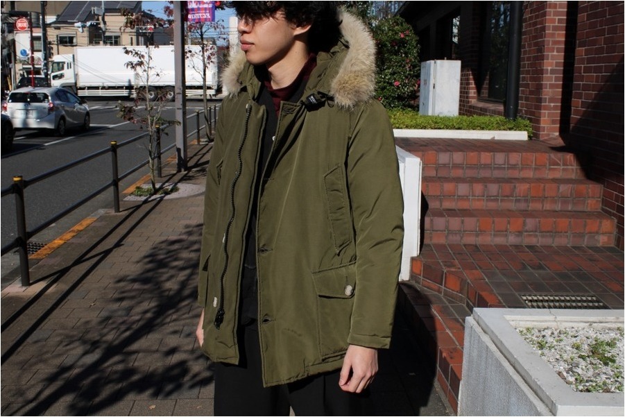 お値下げ　WOOLRICH フード付きジャケット S オリーブグリーン WOOLRICH（ウールリッチ） セール【60%OFF】ウールリッチ ハイカウント