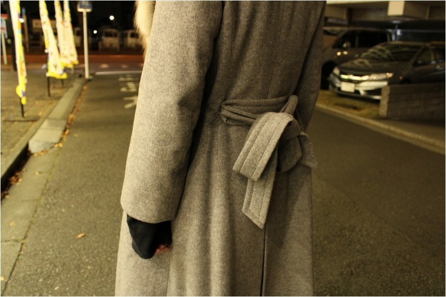 Aquascutum / アクアスキュータム】カシミヤ混ファー付コート入荷