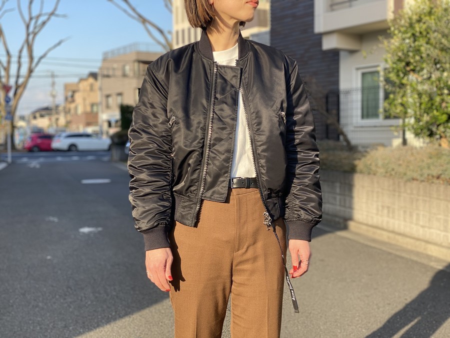 ACNE STUDIOS  MA-1ブルゾン　ブラック　44（S〜Mサイズ相当）