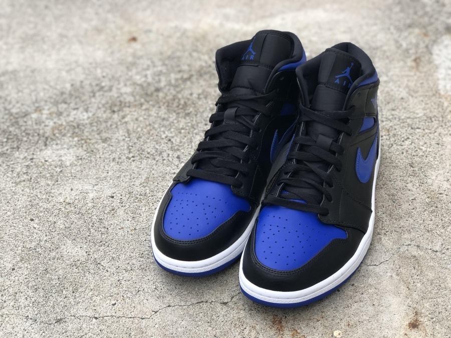 【極美品】NIKE ナイキ エアジョーダン 1ミッド ロイヤル 2019 NIKE 555088-041 エアジョーダン1 レトロ ハイ OG ゲーム