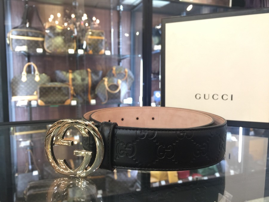 GUCCI/グッチ】GGバックルレザーベルトのご紹介。[2020.06.21発行]