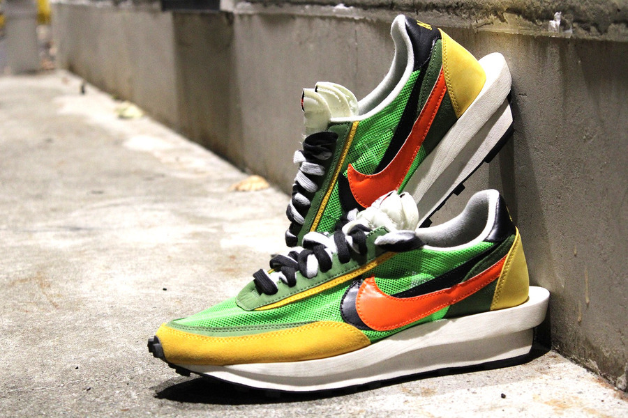 名作　NIKE sacai LDWAFFLE GREEN GUSTO