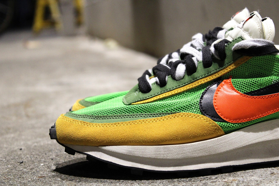 名作　NIKE sacai LDWAFFLE GREEN GUSTO