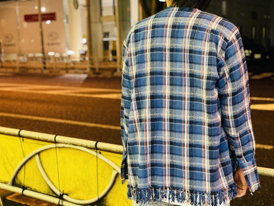 greg lauren/グレッグローレン】ブループレイドヴォクシー