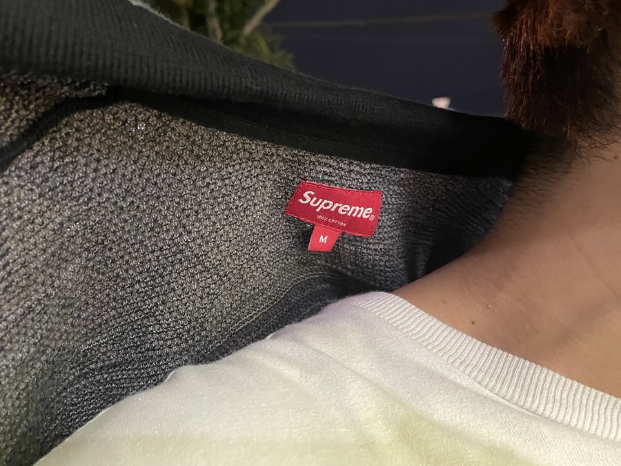 Supreme/シュプリーム】よりパッチワークニットジップアップポロが買取