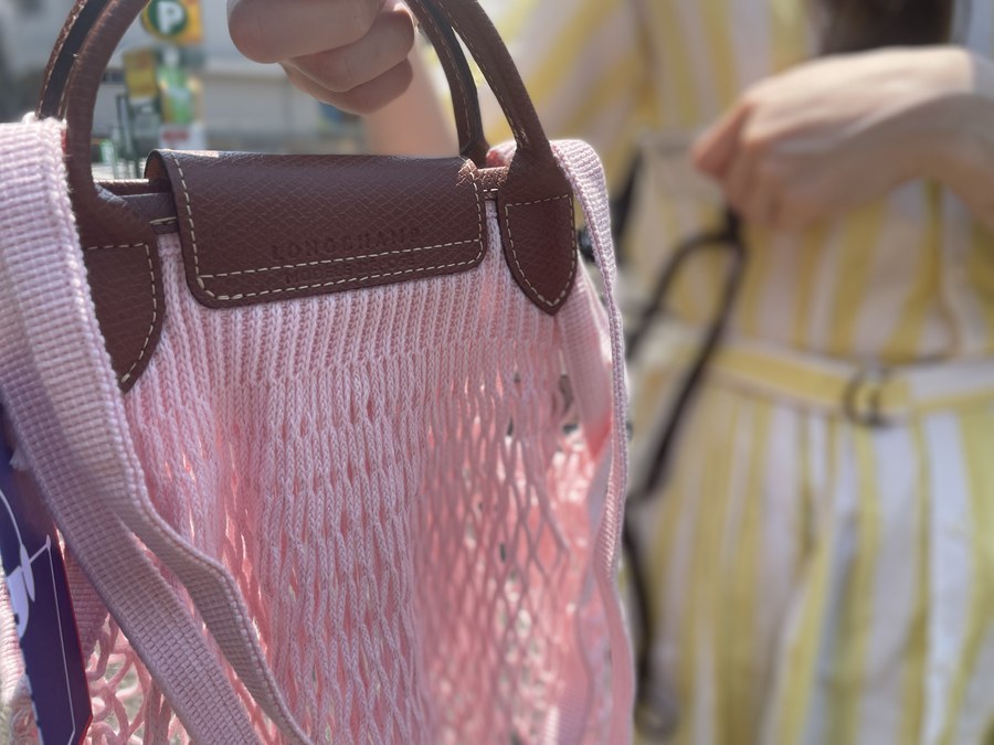 【値下げ】Longchamp(ロンシャン)×FILT(フィルト)ネットバッグ ロンシャン×フィルトのネットバッグから新色登場、レッドと