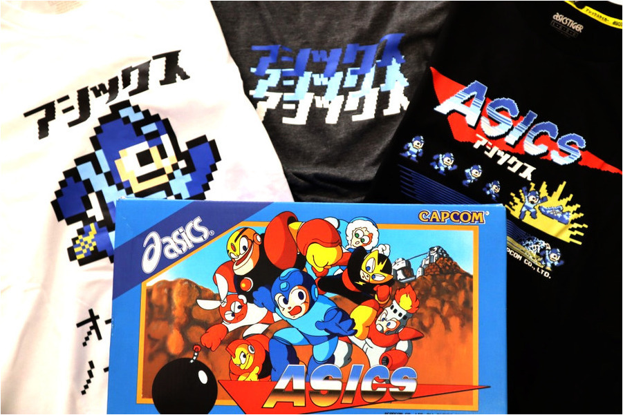 懐かしの8bitデザイン採用【ロックマン×asics