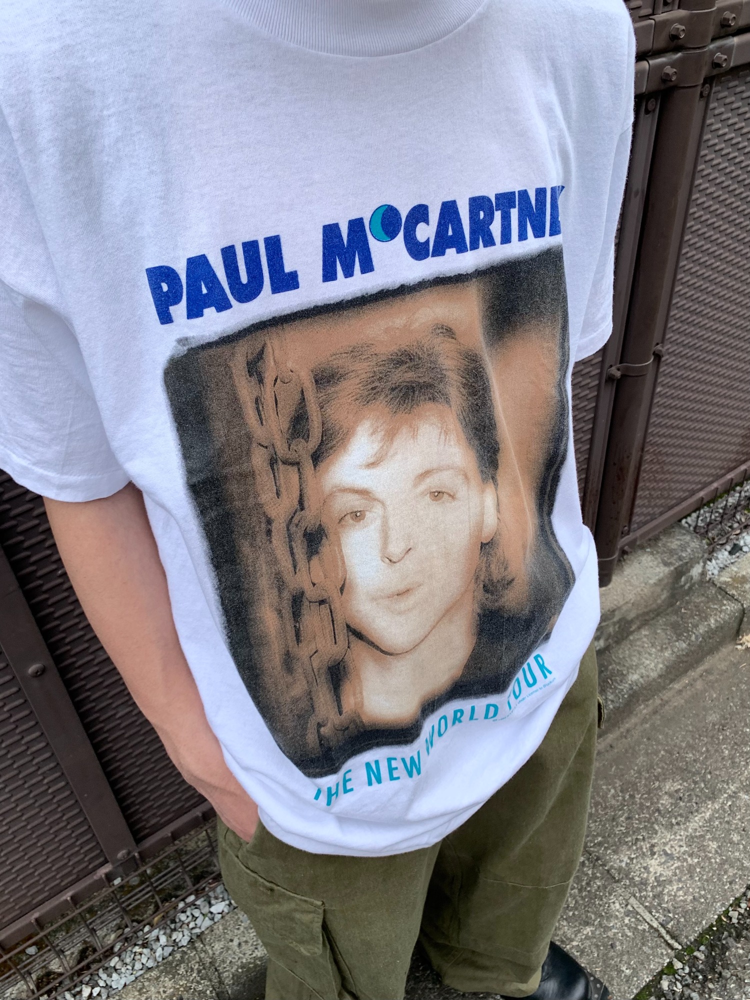 ポール・マッカートニープリントのヴィンテージTシャツコーデのご紹介