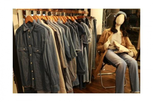 デニム 古着 着こなし